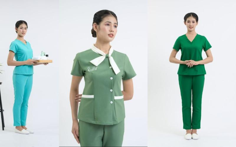 10 mẫu đồng phục spa màu xanh được ưa chuộng nhất 6 Tại sao nên chọn đồng phục spa màu xanh? (Nguồn: Internet)