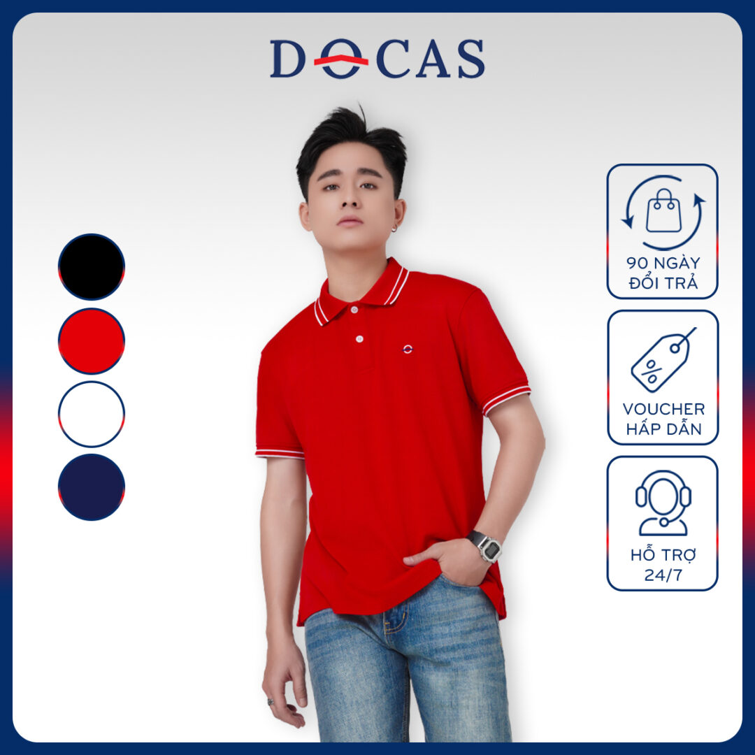 Áo Polo Nam PO1161123 May Theo Yêu Cầu Local Brand DOCAS