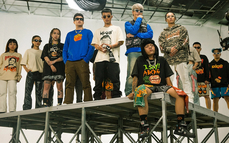 Các Local brand streetwear Việt Nam 8 Dirty Coins với phong cách nổi loạn, hiphop (Nguồn: Internet)