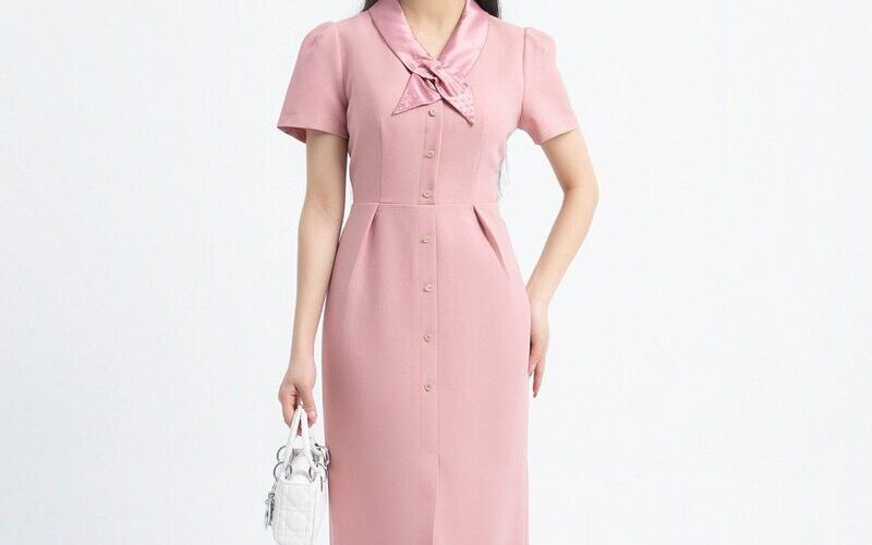 Đầm công sở - Bí quyết tự tin của nàng văn phòng 9 Phối túi xách với đầm công sở (Nguồn: Internet)