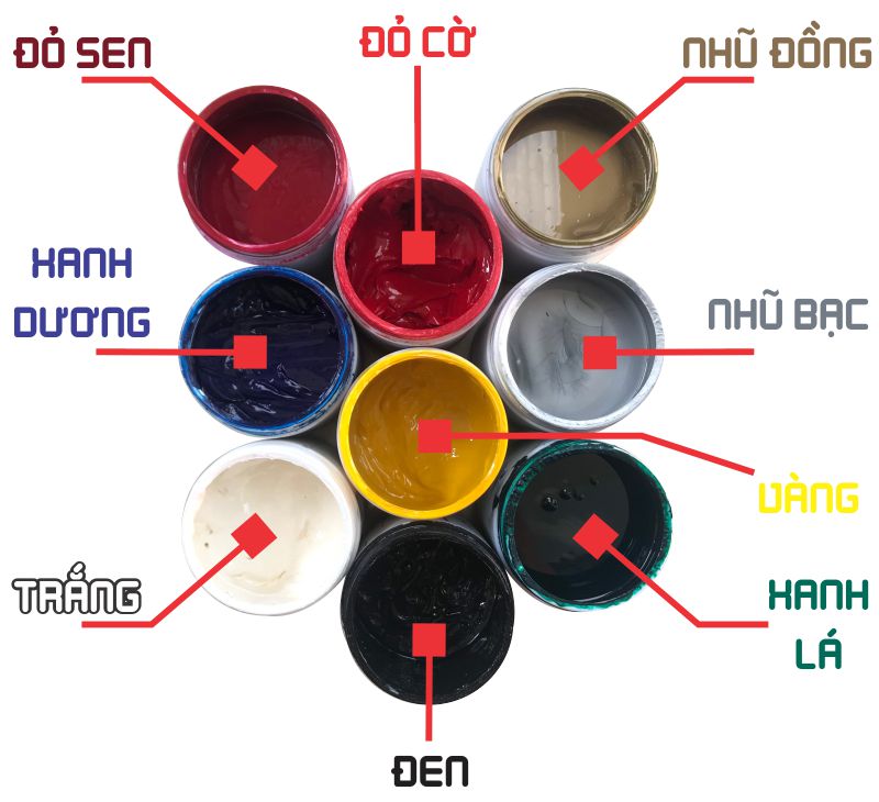 Mực in lụa cao cấp - Giải pháp tối ưu cho sản phẩm 9 Mực in lụa cao cấp có nhiều hiệu ứng, nhiều màu (Nguồn: Internet)