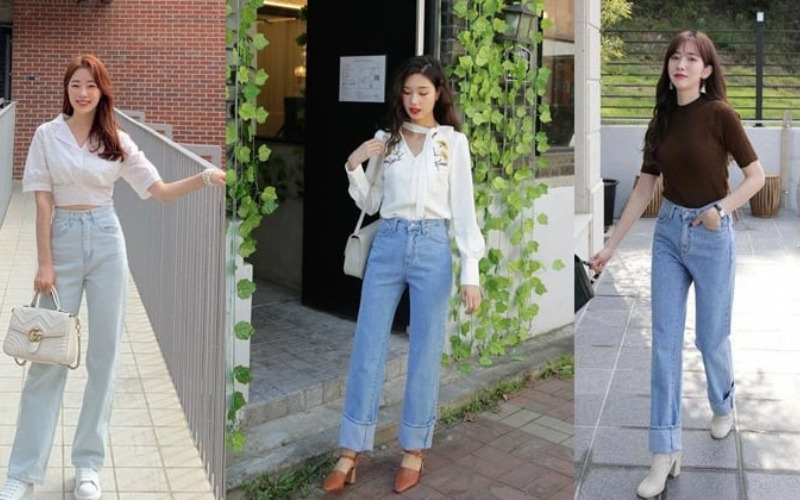Phối đồ với quần jean nữ (Nguồn: Internet)
