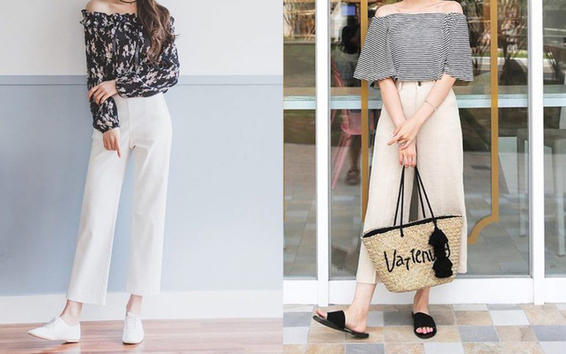 Quần ống rộng giúp hack chiều cao và tôn dáng (Nguồn: Internet)