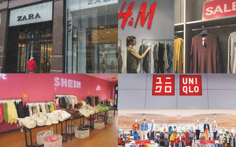Thời trang nhanh: Xu hướng, tác hại & giải pháp 8 Những thương hiệu fast fashion nổi tiếng (Nguồn: Internet)