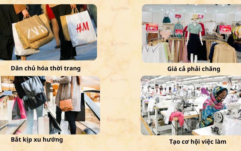 Xu hướng thời trang nhanh 7 Tác động tích cực của xu hướng thời trang nhanh (Nguồn: Internet)