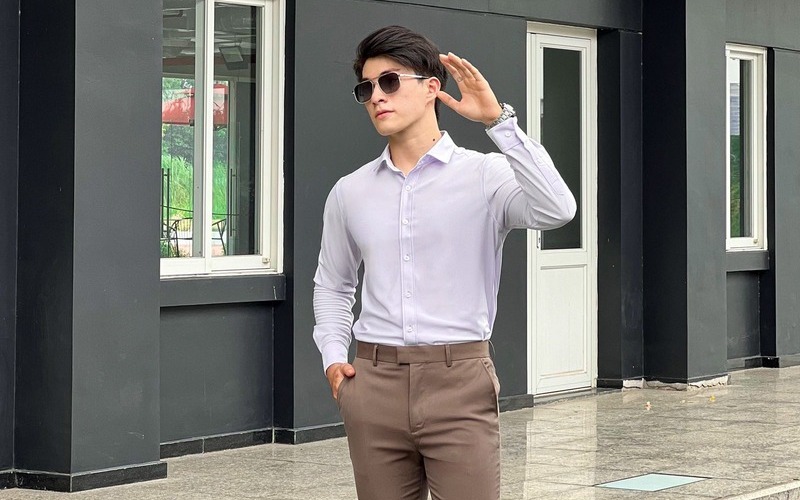 8 xưởng may áo sơ mi nam Hà Nội 9 Sản phẩm của xưởng may áo sơ mi nam Hà Nội - Khương Mai (Nguồn: Khương Mai)