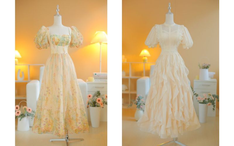 Đầm có chất liệu vải voan (Nguồn: Internet)