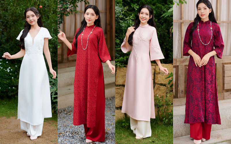6 xưởng may gia công áo dài TP.HCM 8 Sản phẩm của xưởng may gia công áo dài TP.HCM - Khương Mai (Nguồn: Internet) Sản phẩm của xưởng may gia công áo dài TP.HCM - Khương Mai (Nguồn: Internet)