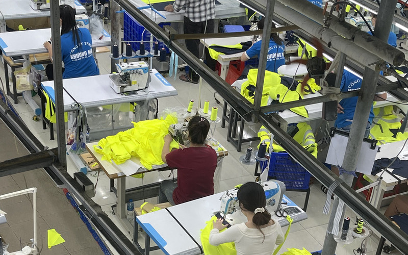 Xưởng may túi vải Bình Minh Trực - Khương Mai (Nguồn: Khương Mai)