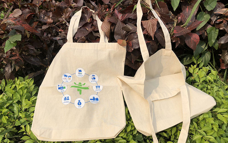 Sản phẩm túi vải do xưởng may Hoàng Minh (Nguồn: Internet)